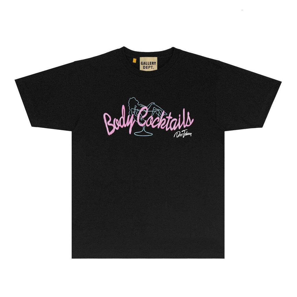 Gallery Dept T Shirt Retro Printed Loose Short-Sleeved Shirt