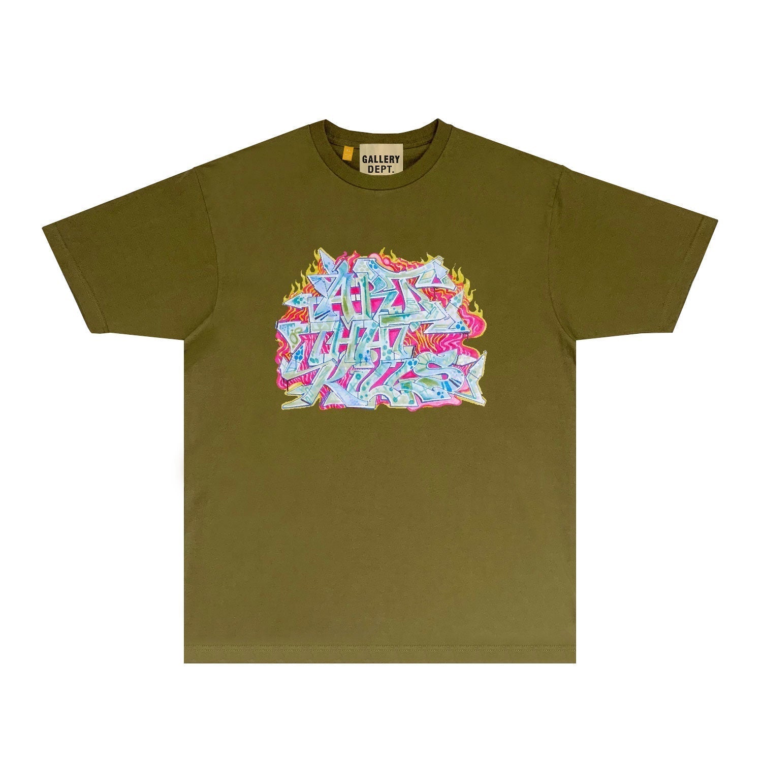 Gallery Dept T Shirt Retro Printed Loose Short-Sleeved Shirt