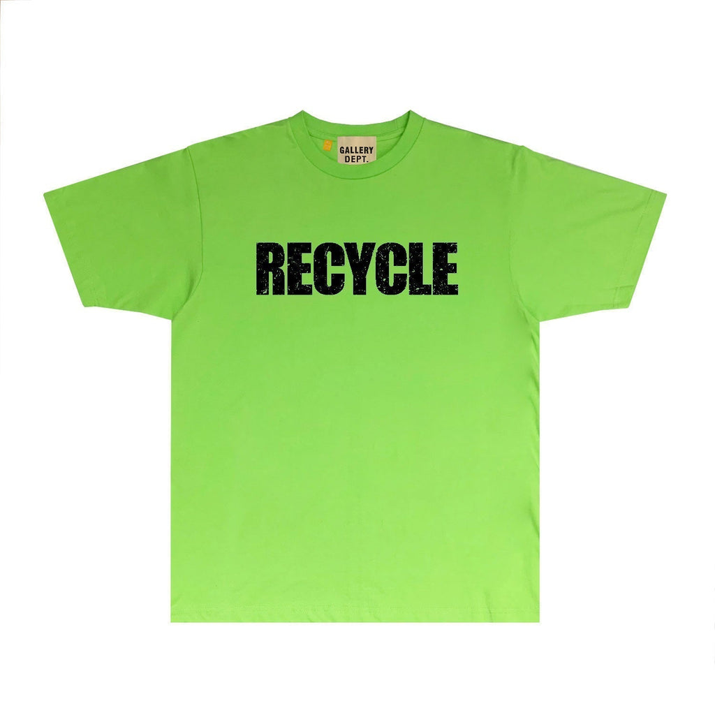 Gallery Dept T Shirt Retro Printed Loose Short-Sleeved Shirt
