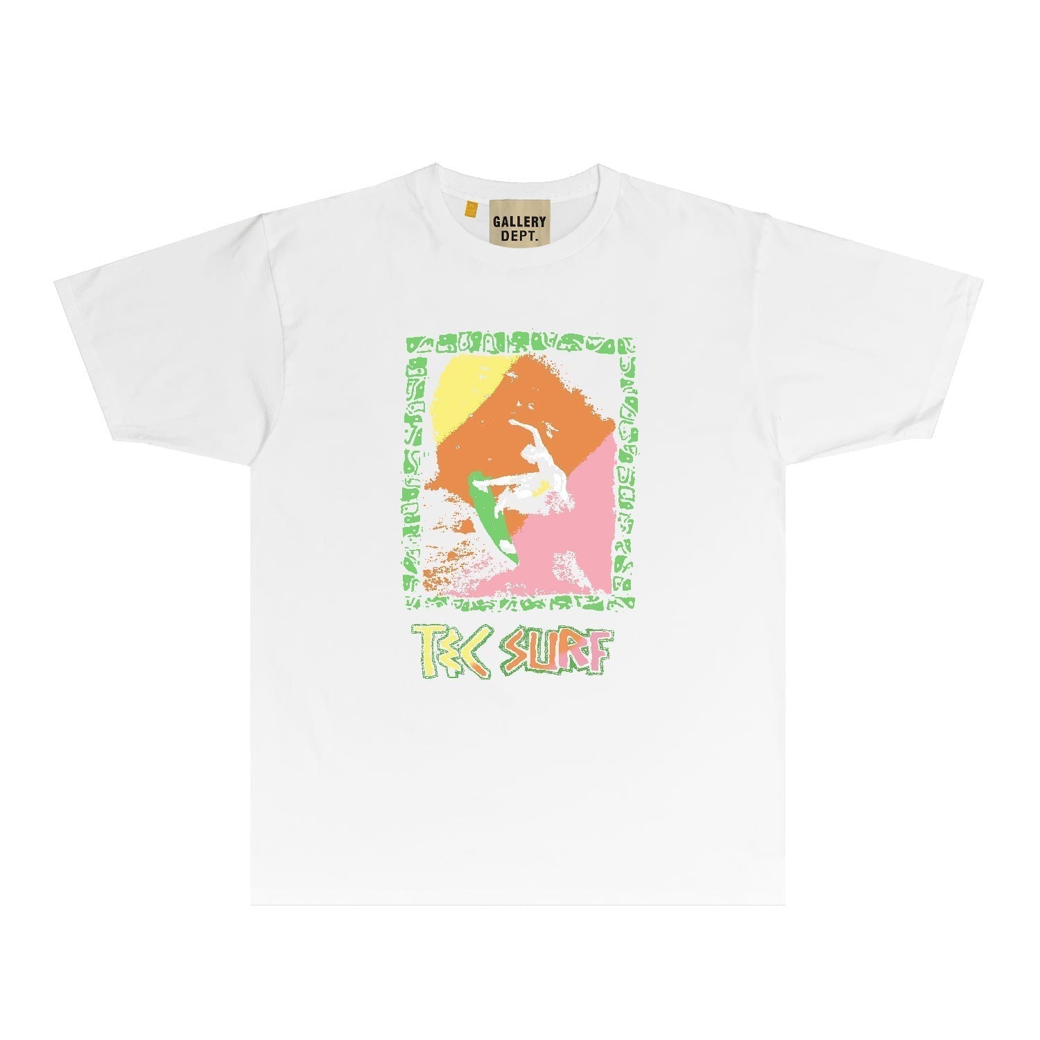 Gallery Dept T Shirt Retro Printed Loose Short-Sleeved Shirt