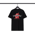 CHH Chrome Heart T Shirts CH Flower Sanskrit Casual Short Sleeve T-Shirt Loose