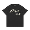 Askyurself T-shirts Printed High Street Casual Short Sleeve T-shirt