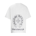 CHH Chrome Heart T Shirts Summer Horseshoe Cross Print Short Sleeve T-Shirt