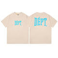 Gallery Dept T-Shirt Letter Pattern Washed Old Short Sleeve T-Shirt