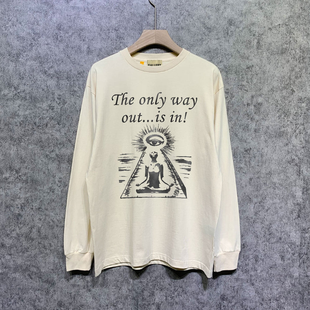 Gallery Dept Long Sleeved Shirt Fashion Brand Long Sleeve Long-Sleeved T-shirt Blouse