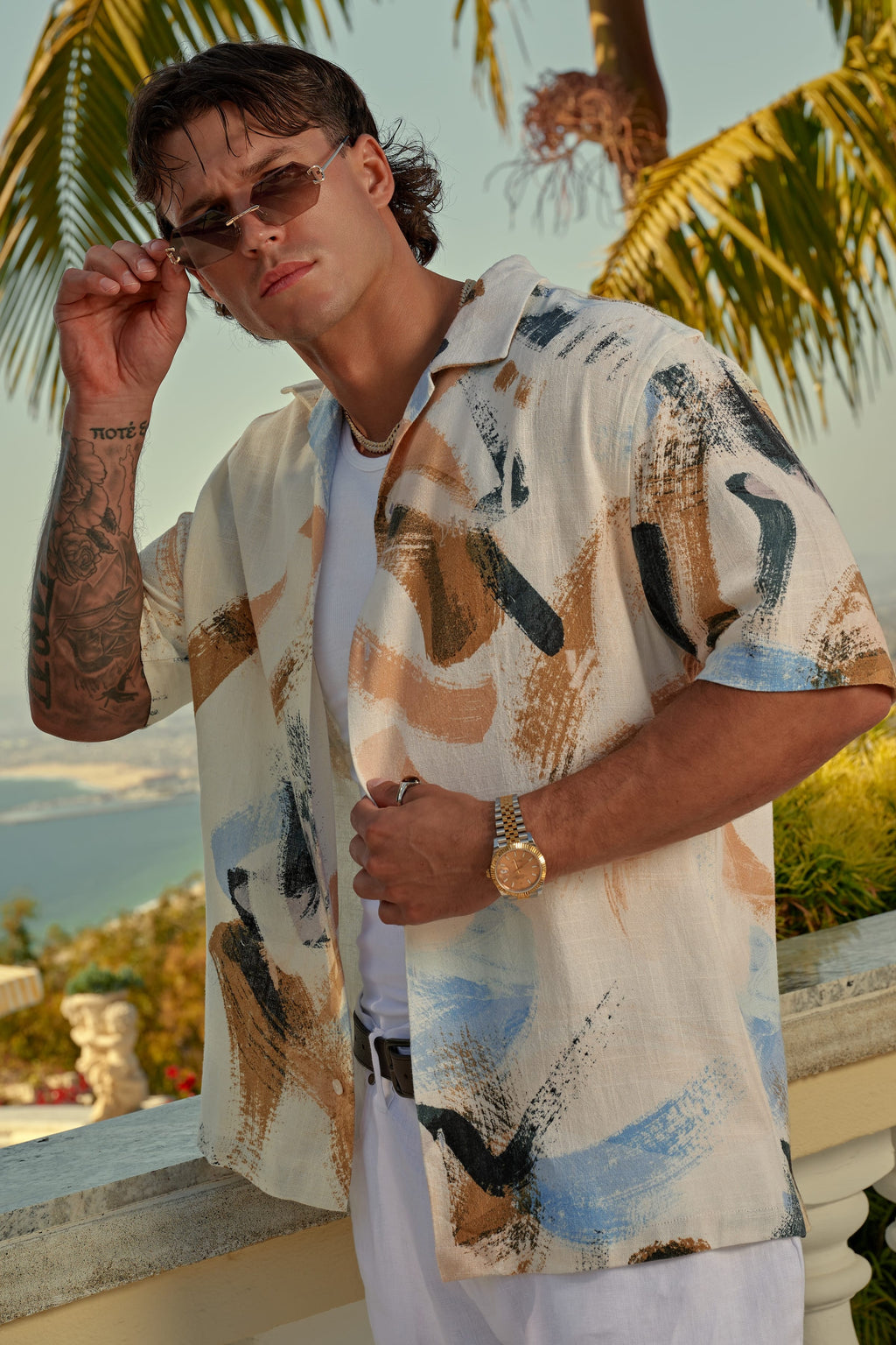 4087 - Riviera Art Button-Ups