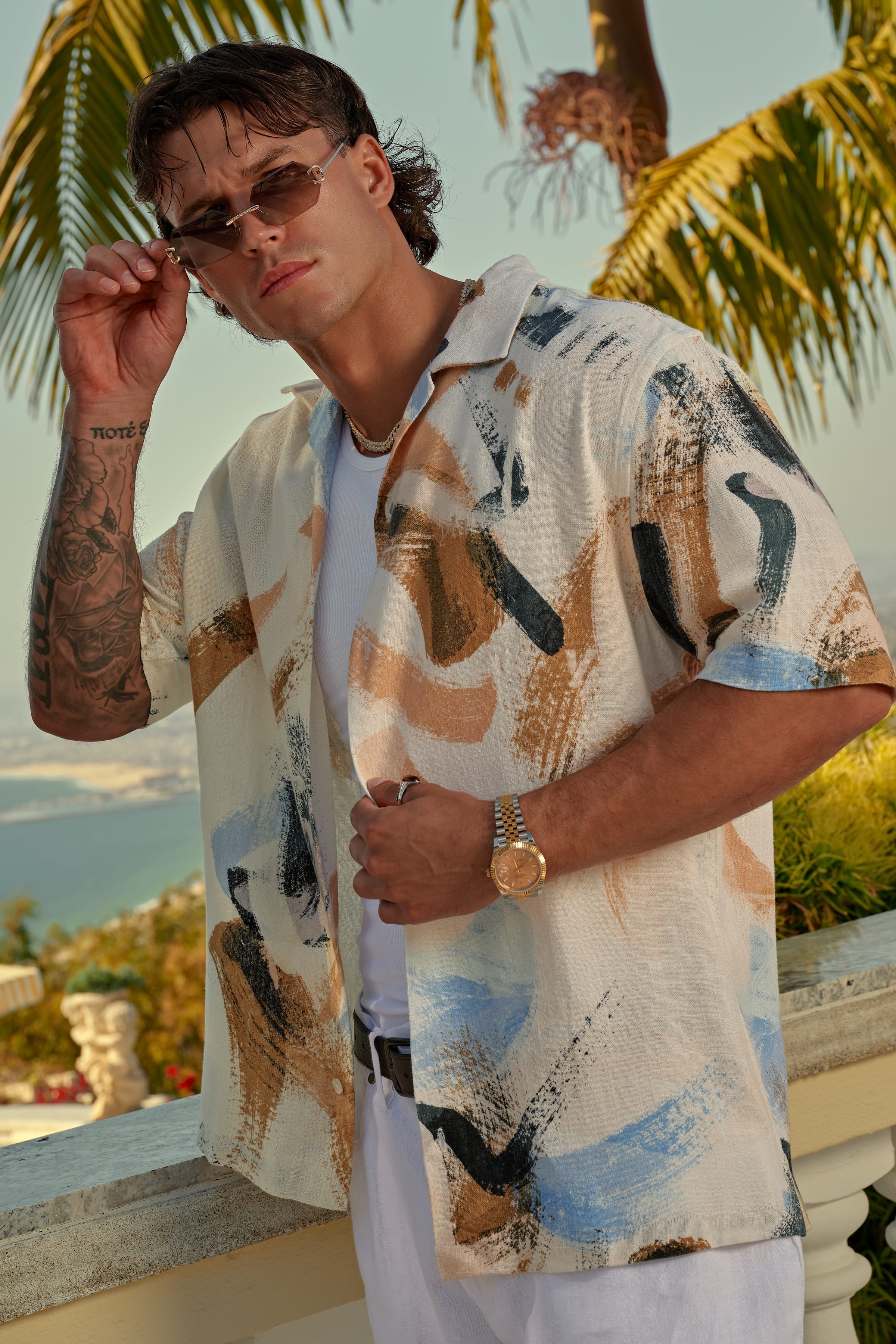 4087 - Riviera Art Button-Ups