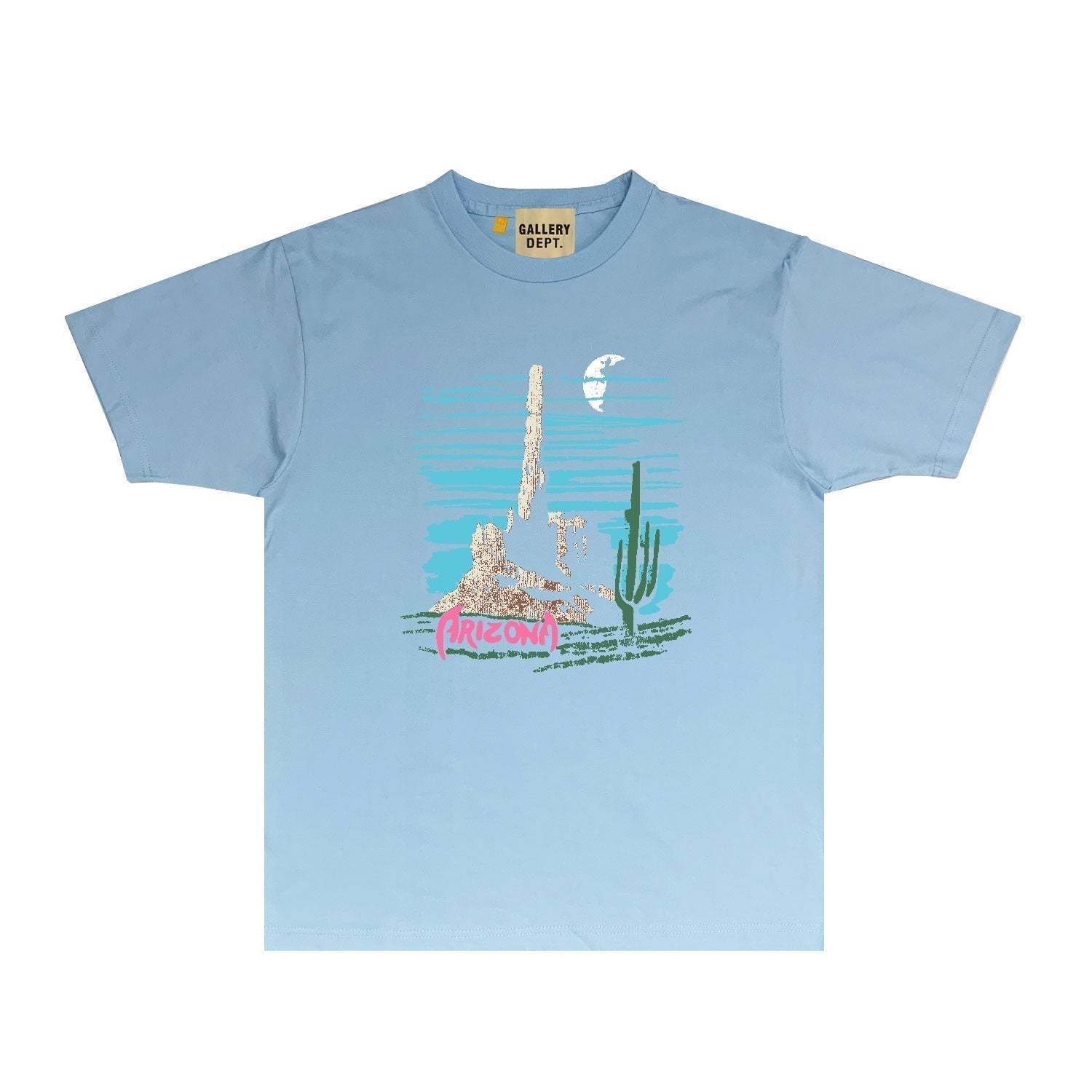 Gallery Dept T Shirt Retro Printed Loose Short-Sleeved Shirt
