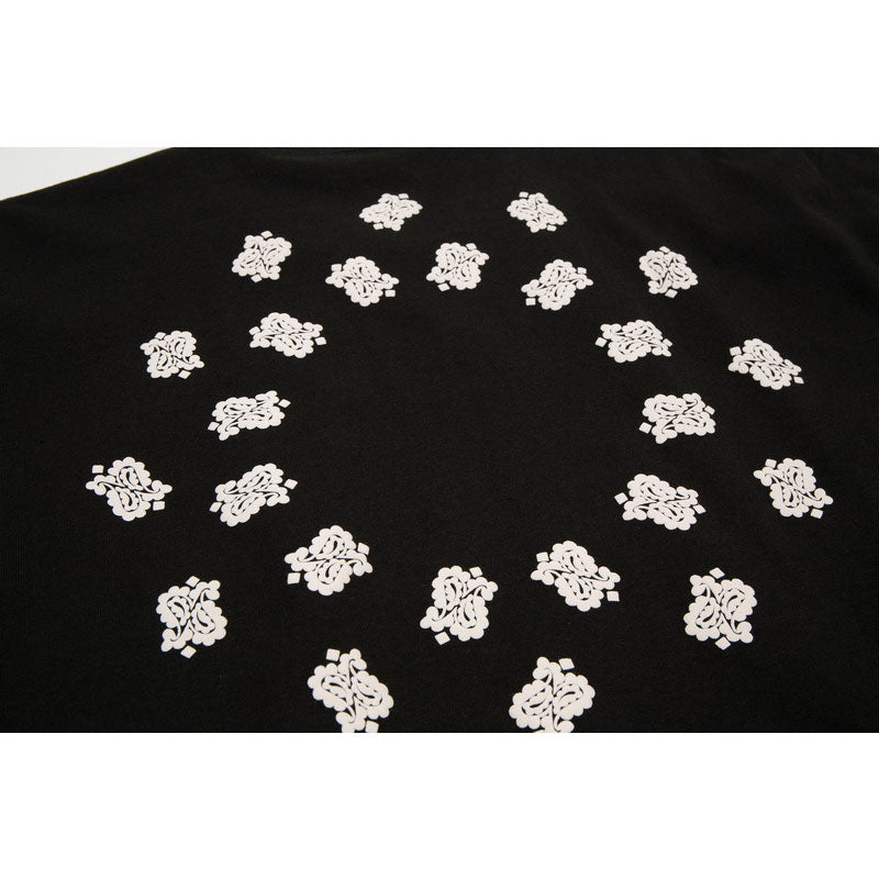Askyurself T-shirts Relief Three-Dimensional Puff Print Paisley