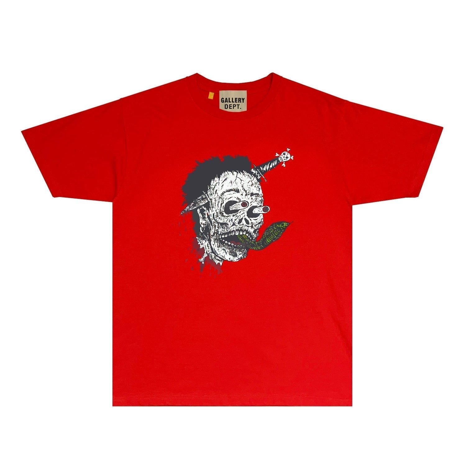 Gallery Dept T Shirt Retro Printed Loose Short-Sleeved Shirt